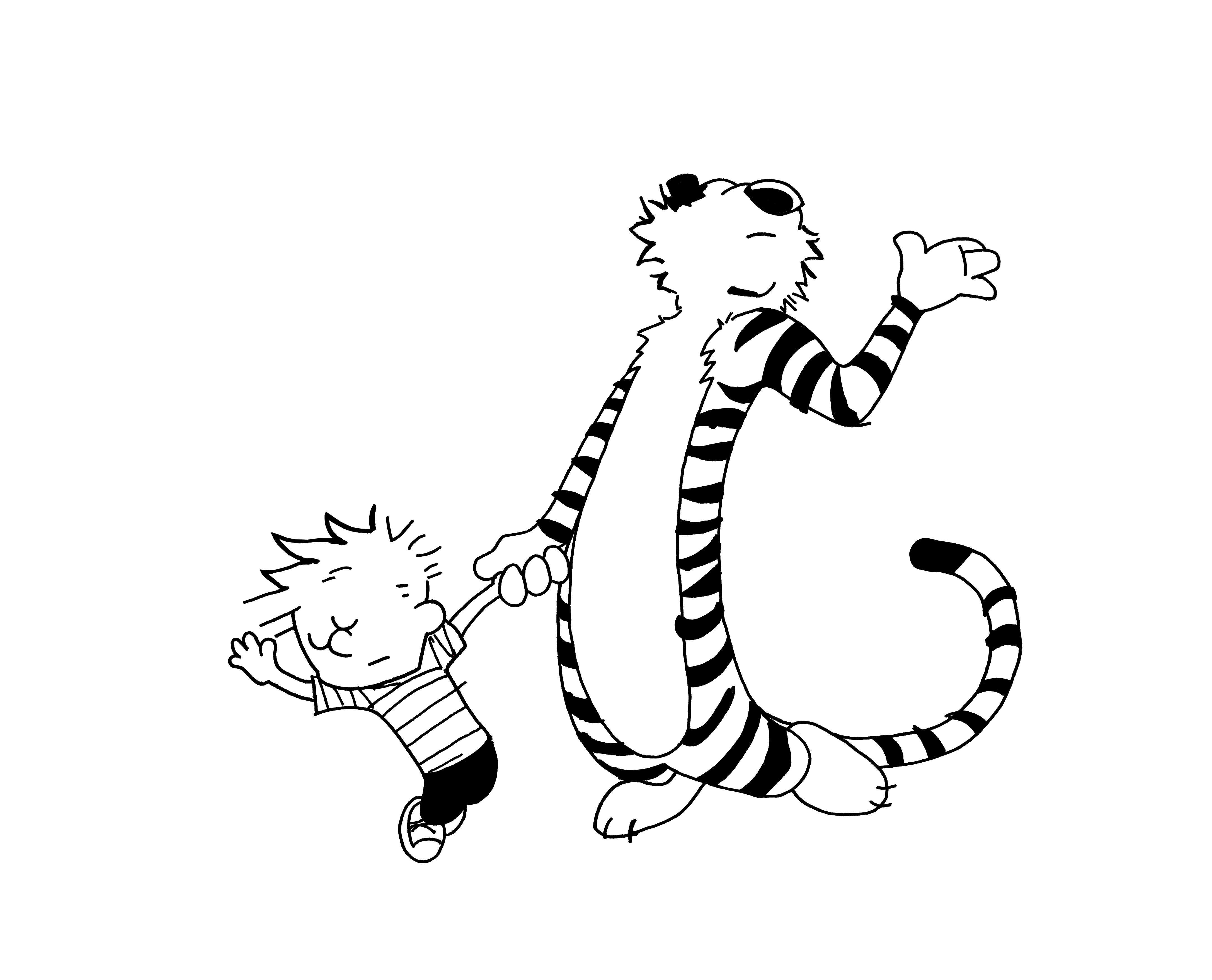 calvin hobbs coloring pages - photo #18